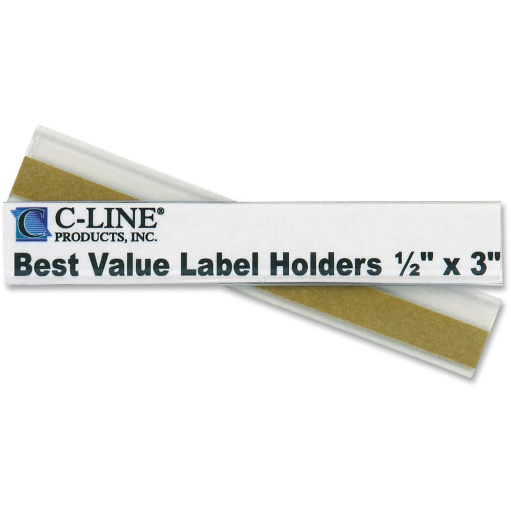 C-LINE PRODUCTS, INC. C-Line 87607  87607 Removable Adhesive Label Holder - 0.5in x 3in - 50 / Pack"