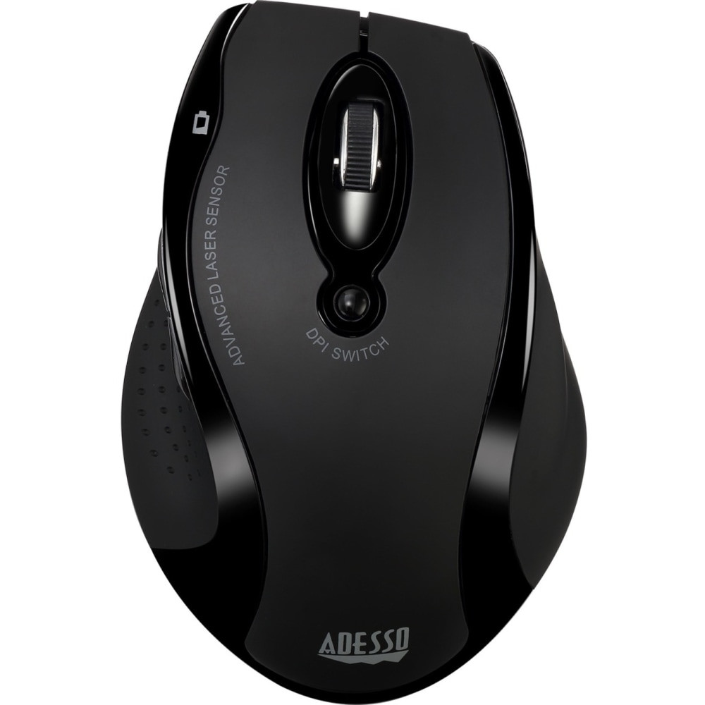 ADESSO INC Adesso IMOUSE G25  iMouse G25 Wireless RF Ergonomic Laser Mouse, Black