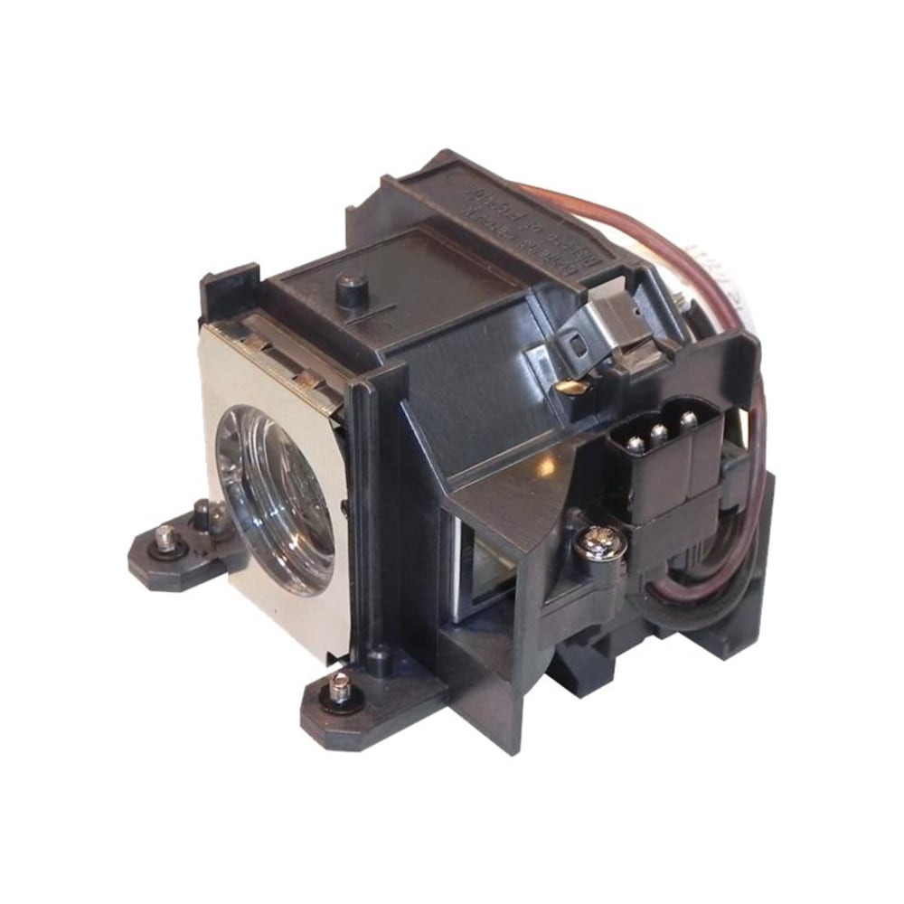 This new replacement front projector lamp ELPLP40-ER from eReplacements is 100% compatible with your projector and has an estimated lamp lifetime of approximately 2000 hours. This lamp is user replaceable. Refer to your projector's manual for replacement instructions for this lamp. eReplacements front projector lamps will meet or exceed the original lamp specifications because they are manufactured for high performance using top quality replacement bulbs and the most up to date safety and engineering control standards. Brand new high quality replacement bulb manufactured in the ISO 9000 factories. Plastic housing engineered to perfectly fit into your projector. Internal safety features protect your device from electrical hazards. Why pay more for an expensive brand name replacement lamp? The ELPLP40-ER is a more economical solution to high priced brand name lamps. Thousands of resellers, dealers and service companies over the years have trusted eReplacements to provide their customers with quality replacement front project lamps.