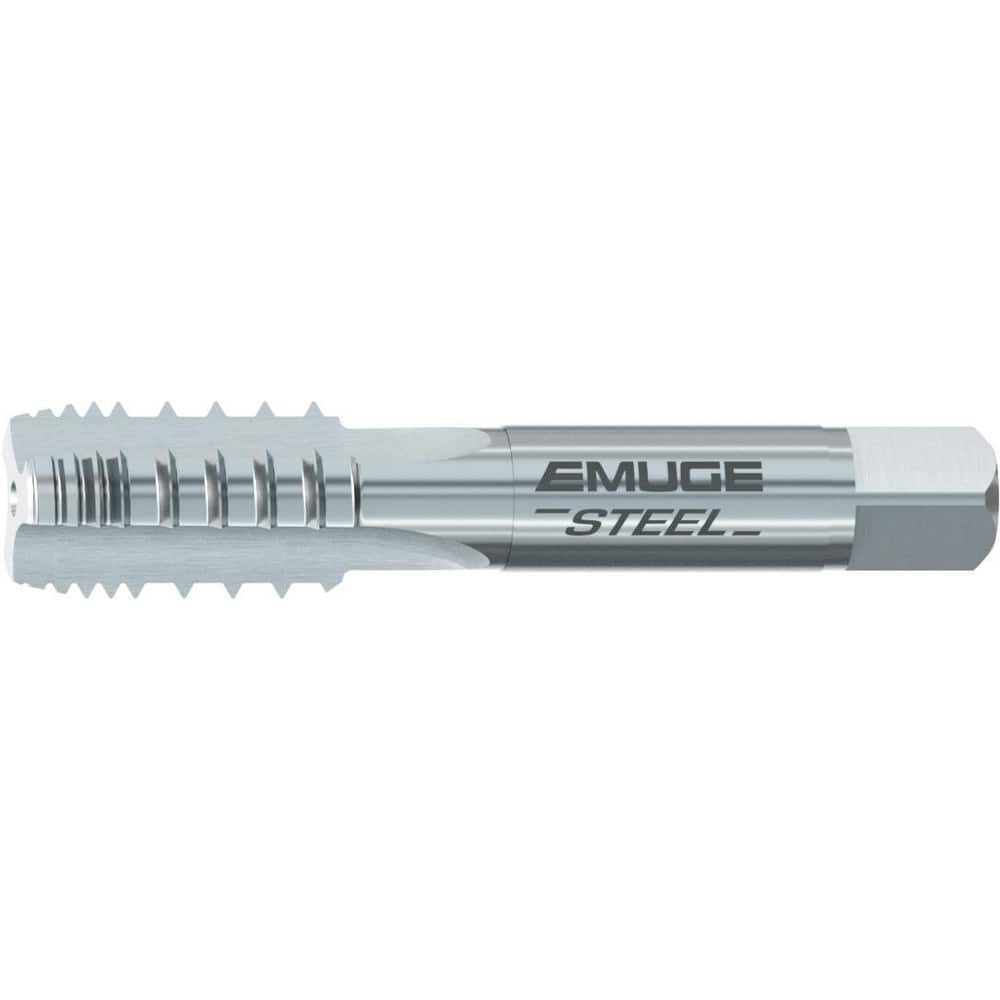 Emuge A0121001.0116 Straight Flute Tap: M16x2.00 Metric Coarse, 3 Flutes, Modified Bottoming, 6HX Class of Fit, Cobalt, Bright/Uncoated