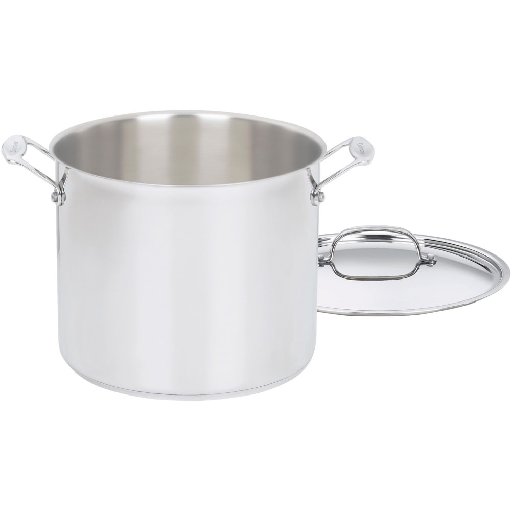 CONAIR CORPORATION Cuisinart 766-26  Chefs Classic 76626 Stockpot - 12 quart Stockpot - Stainless Steel - Dishwasher Safe - Oven Safe