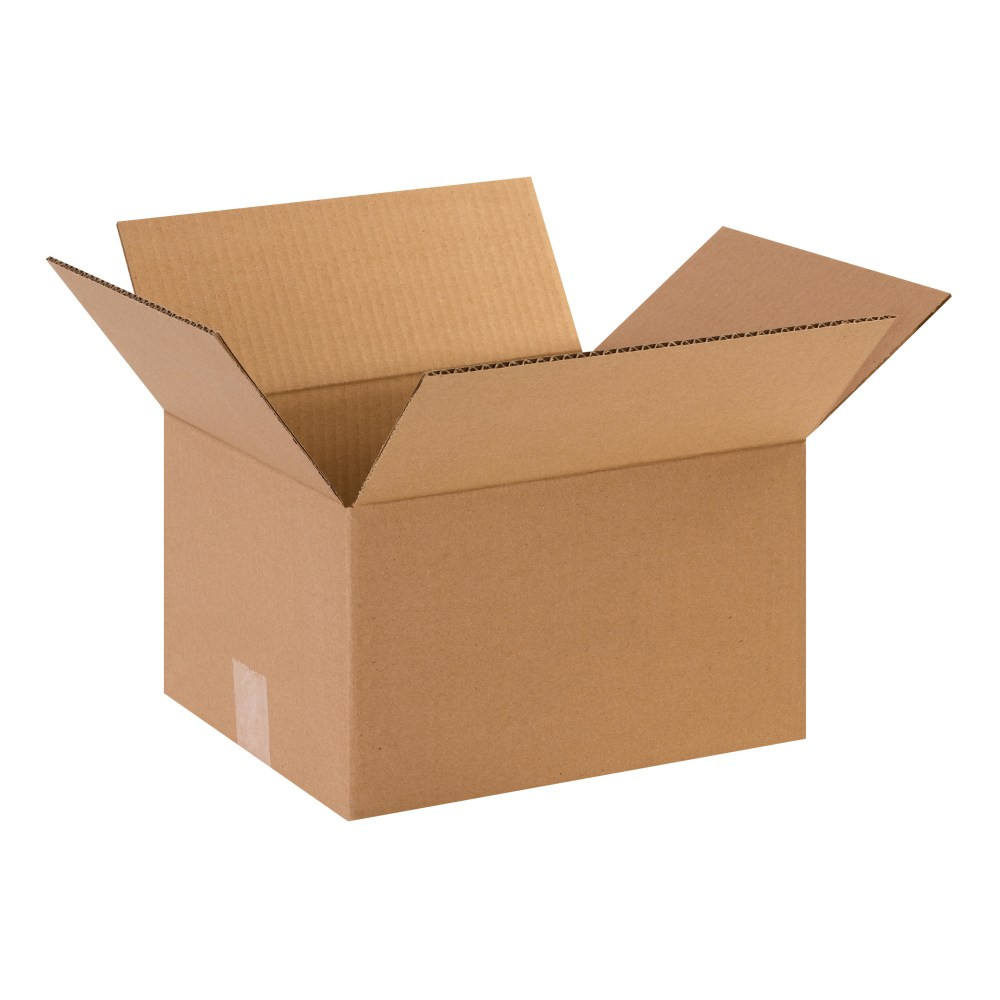 B O X MANAGEMENT, INC. 12107 Partners Brand Corrugated Boxes, 12in x 10in x 7in, Kraft, Pack Of 25