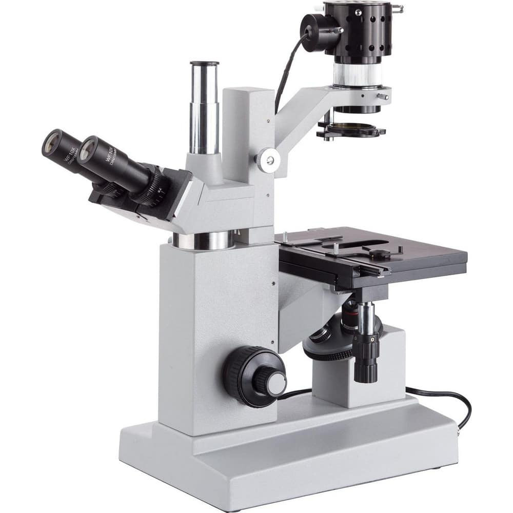 AmScope IN200TB Microscopes; Microscope Type: Inverted; Compound ; Eyepiece Type: Trinocular ; Image Direction: Inverted ; Eyepiece Magnification: 10x