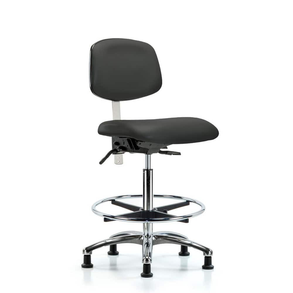 Blue Ridge Ergonomics MSC43880 Task Chair: Vinyl, Charcoal