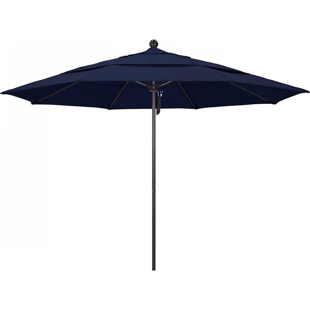 California Umbrella 194061357354 Patio Umbrellas; Fabric Color: Navy Blue ; Base Included: No ; Fade Resistant: Yes ; Diameter (Feet): 11 ; Canopy Fabric: Solution Dyed Polyester ; Umbrella Diameter (Inch): 132