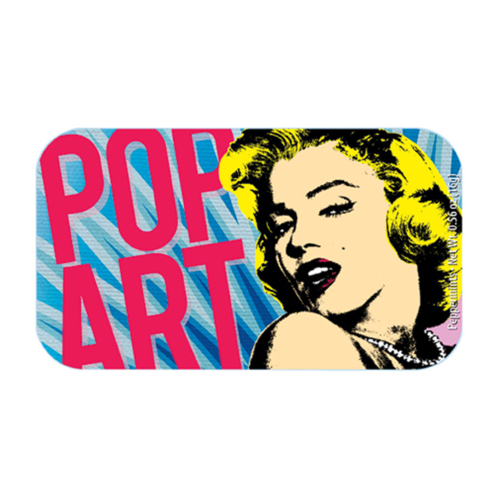 AMUSEMINTS, LLC AmuseMints MTRT1680FS24  Sugar-Free Mints, Pop Art Marilyn, 0.56 Oz, Pack Of 24