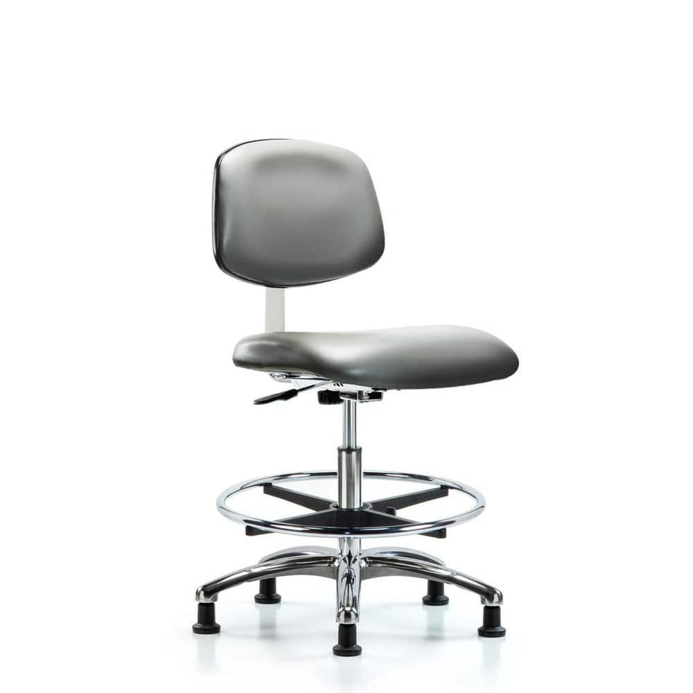 Blue Ridge Ergonomics MSC40328 Task Chair: Vinyl, Sterling