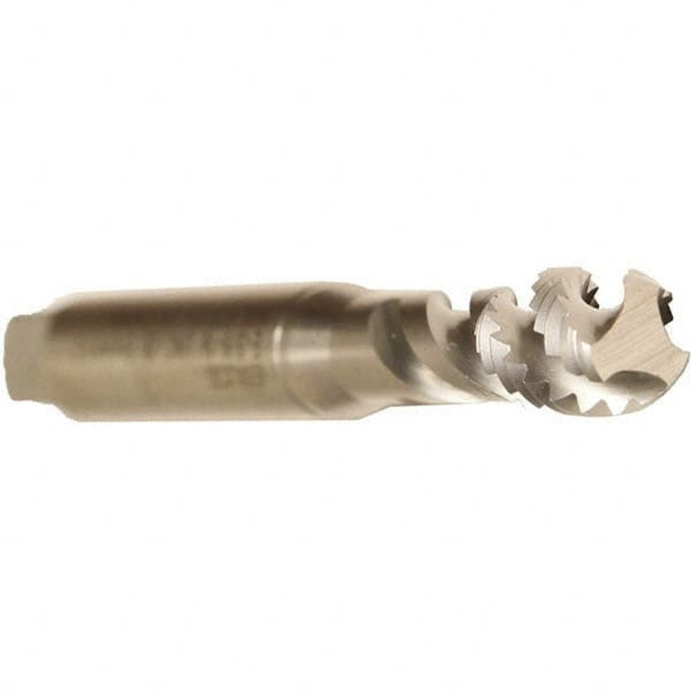 Emuge B0513520.0060 Spiral Flute Tap: M6x1.00 Metric Coarse, 3 Flutes, Bottoming, 6G Class of Fit, Cobalt, Bright/Uncoated