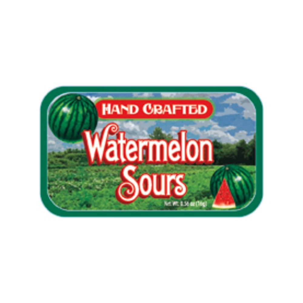 AMUSEMINTS, LLC AmuseMints MTRT2233F24  Fruit Sours, Watermelon, 0.56 Oz, Pack Of 24