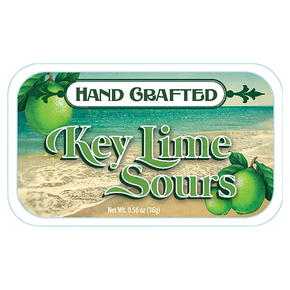 AMUSEMINTS, LLC AmuseMints MTRT2232F24  Fruit Sours, Key Lime, 0.56 Oz, Pack Of 24