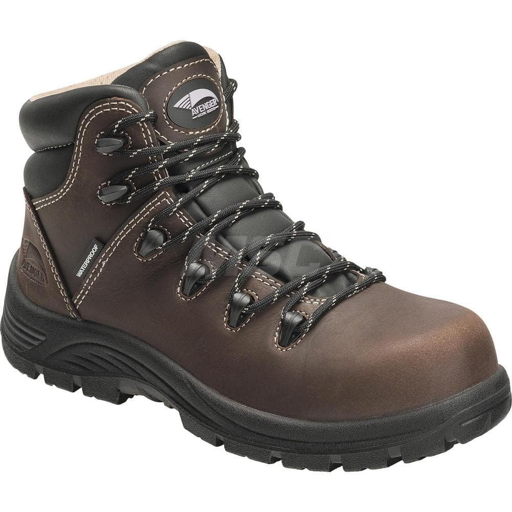 Footwear Specialities Int'l A7126-9W Work Boot: 6" High, Leather, Composite & Safety Toe, Safety Toe