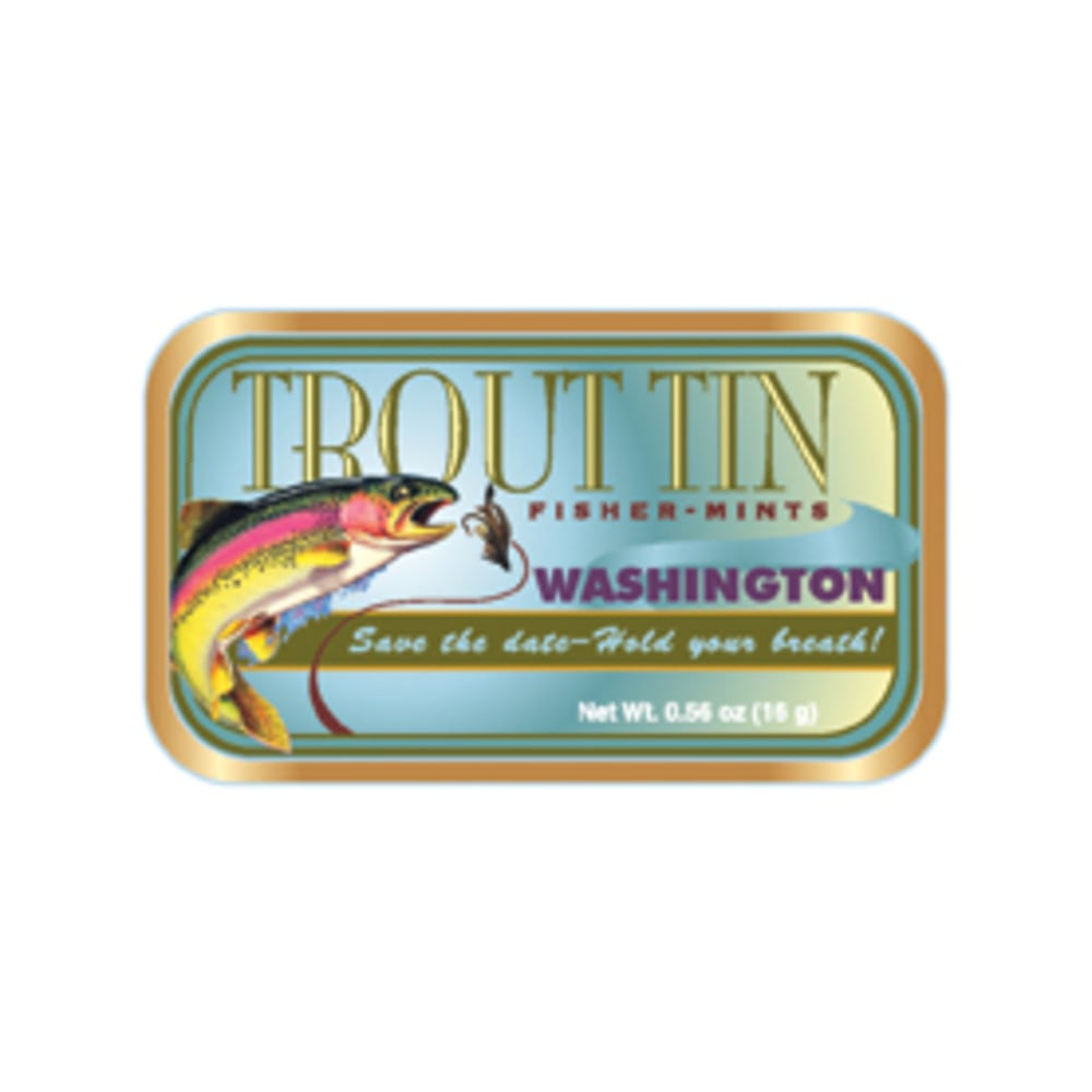 AMUSEMINTS, LLC AmuseMints MTRT1682FW  Destination Mint Candy, Trout Washington, 0.56 Oz, Pack Of 24