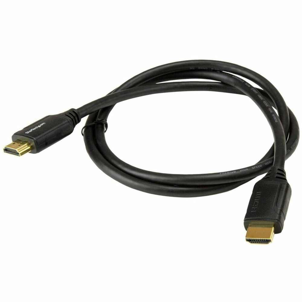 StarTech.com HDMM1MP StarTech.com 3ft (1m) Premium Certified HDMI 2.0 Cable with Ethernet, High Speed Ultra HD 4K 60Hz HDMI Cable HDR10, UHD HDMI Monitor Cord