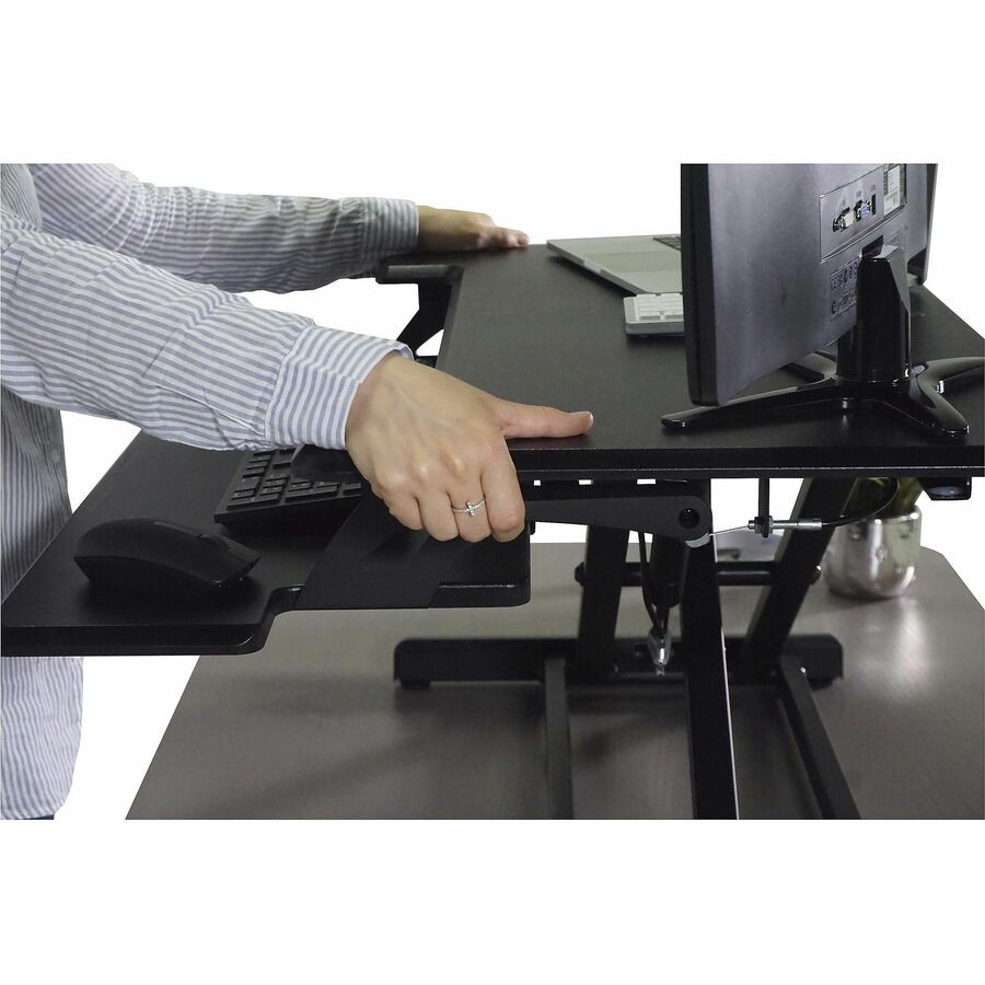 Victor Technology, LLC Victor DCX610 Victor High Rise Height Adjustable Compact Standing Desk with Keyboard Tray