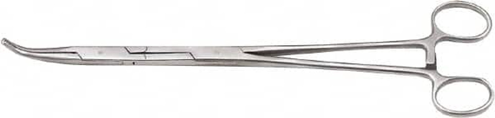 GEARWRENCH 82035 Hemostat Tweezer: All Purpose, Stainless Steel, Bent Tip, 9.73" OAL