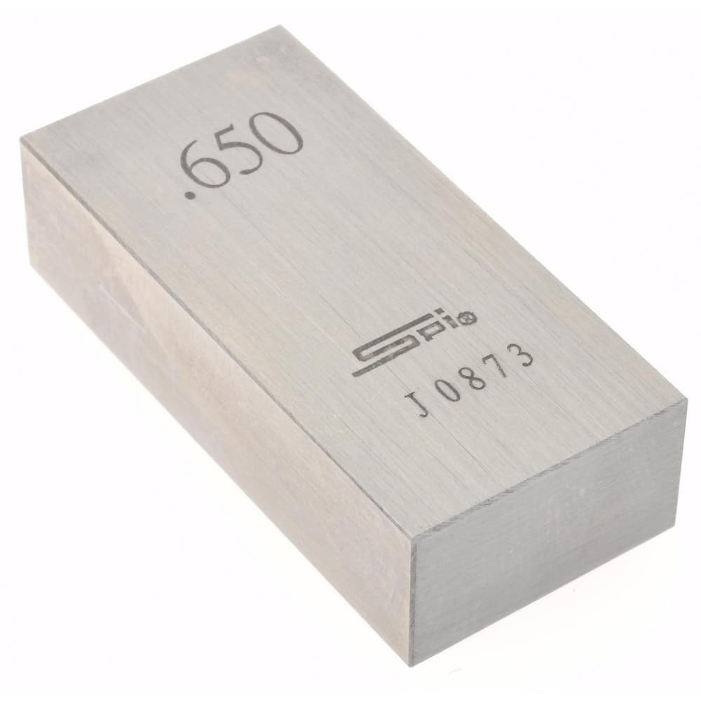 SPI 15-079-7 Rectangle Steel Gage Block: 0.65", Grade AS-1