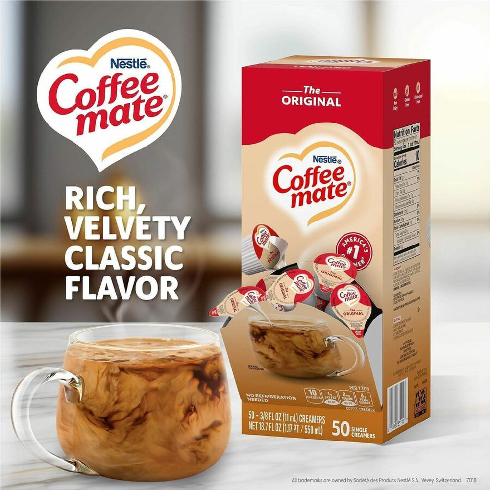 Nestle Professional Coffee mate 35110 Coffee mate Original Liquid Coffee Creamer Singles - Gluten-Free