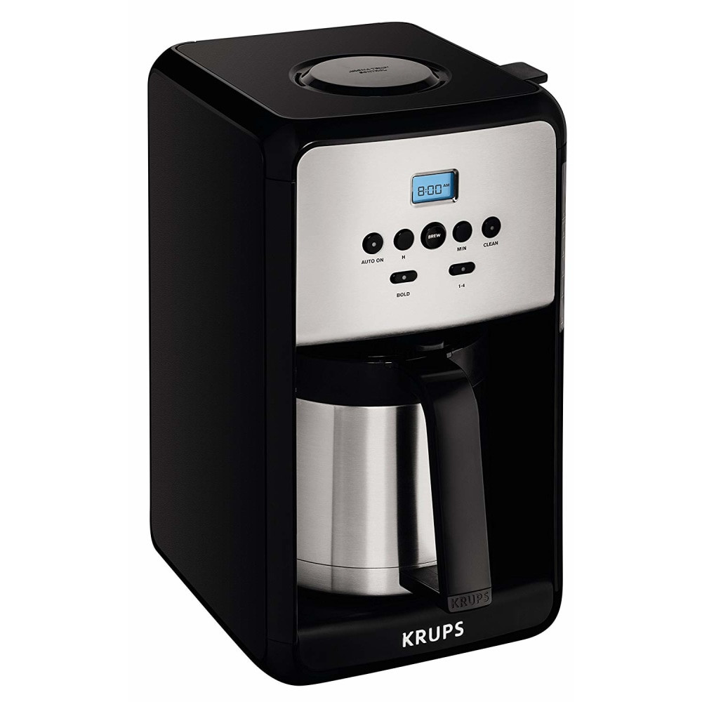 T-FAL/WEAREVER ET351050 Krups ET351050 Savoy Thermal 12-Cup Coffee Maker, Black/Silver