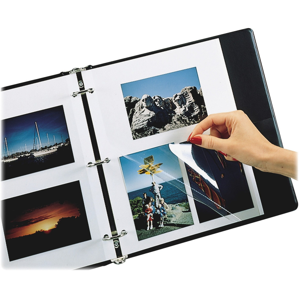 C-Line Products, Inc C-Line 85050 C-Line Redi-Mount Ring Binder Photo Mounting Sheets