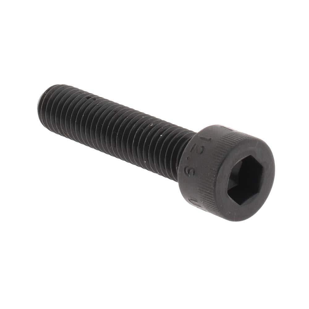 MSC .10C45KCS Socket Cap Screw: M10 x 1.5, 45 mm Length Under Head, Socket Cap Head, Hex Socket Drive, Alloy Steel, Black Oxide Finish