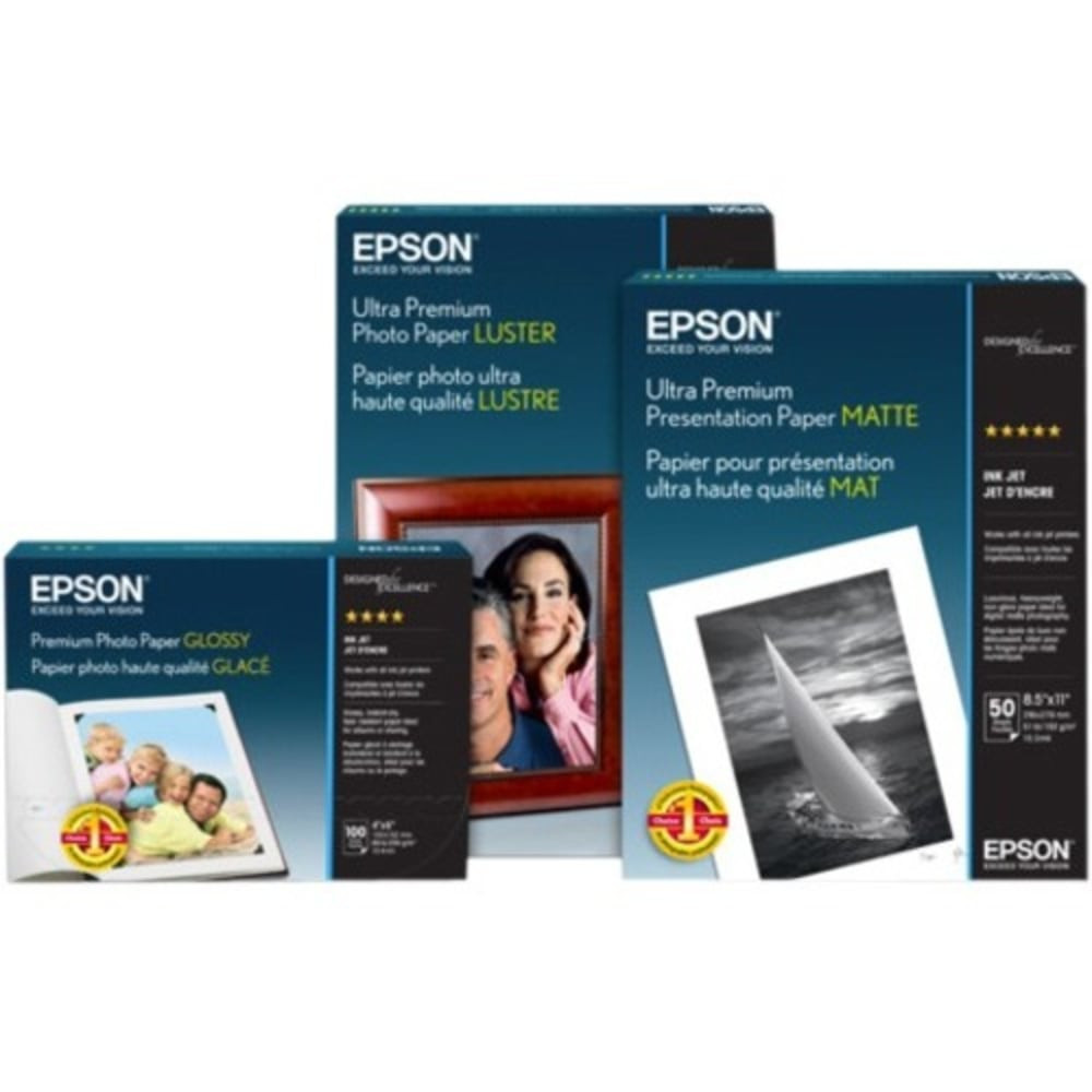 EPSON AMERICA INC. S042077 Epson Premium Photo Paper, 10in x 100ft