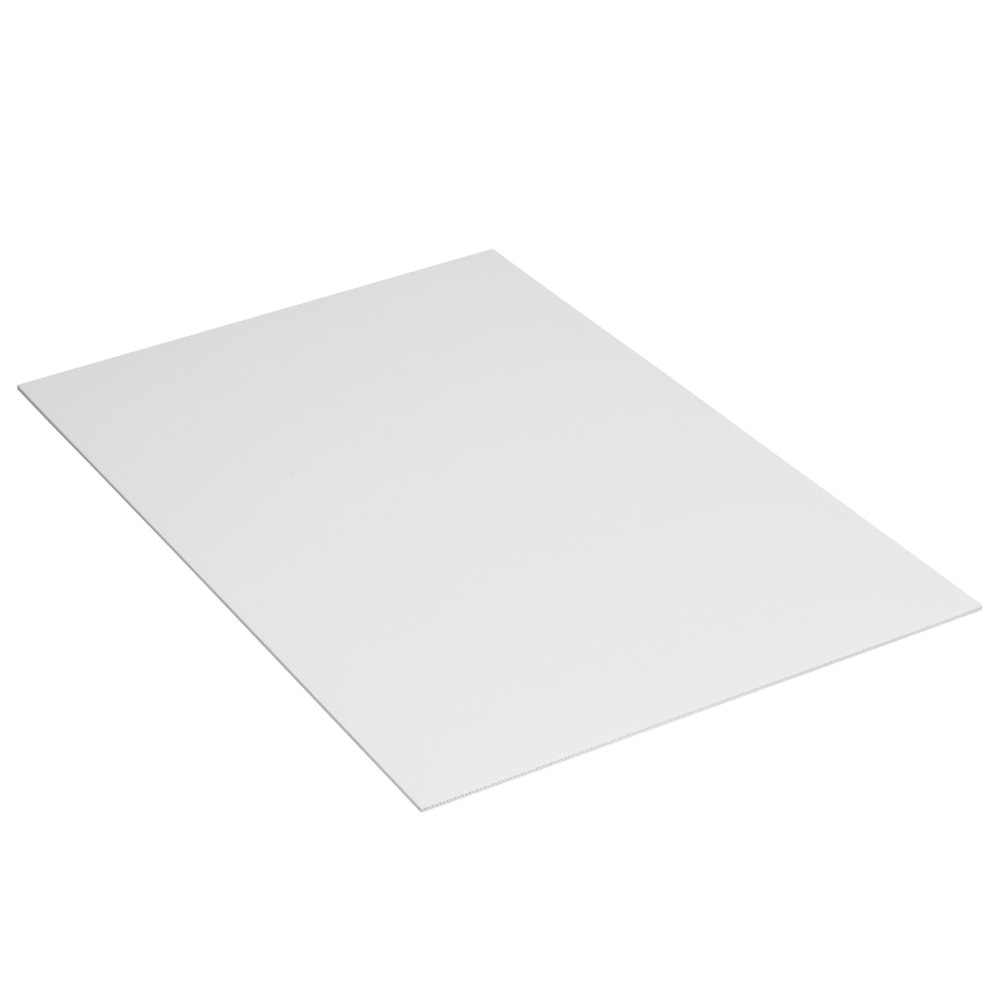 B O X MANAGEMENT, INC. PCS4896W Partners Brand Plastic Corrugated Sheets, 48in x 96in, White, Pack Of 10