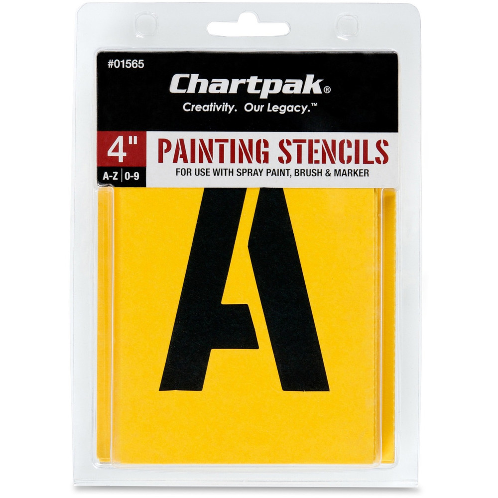 Chartpak, Inc Chartpak 01565 Chartpak Painting Letters/Numbers Stencils