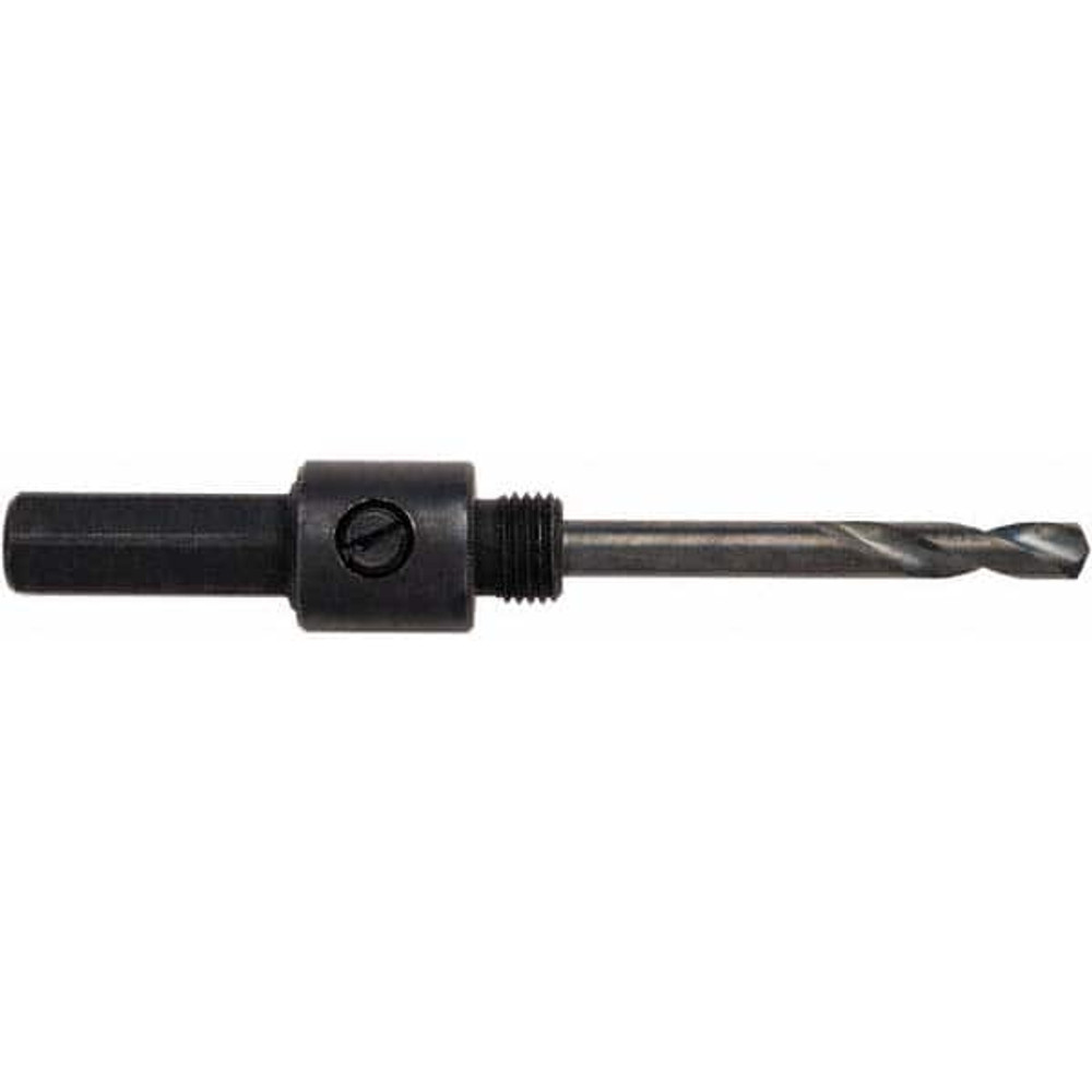 Disston E0102841 Hole-Cutting Tool Shanks; Shank Thread Size: 1/4-28 ; Minimum Tool Diameter Compatibility (Inch): 1-1/4 ; Maximum Tool Diameter Compatibility (Inch): 6