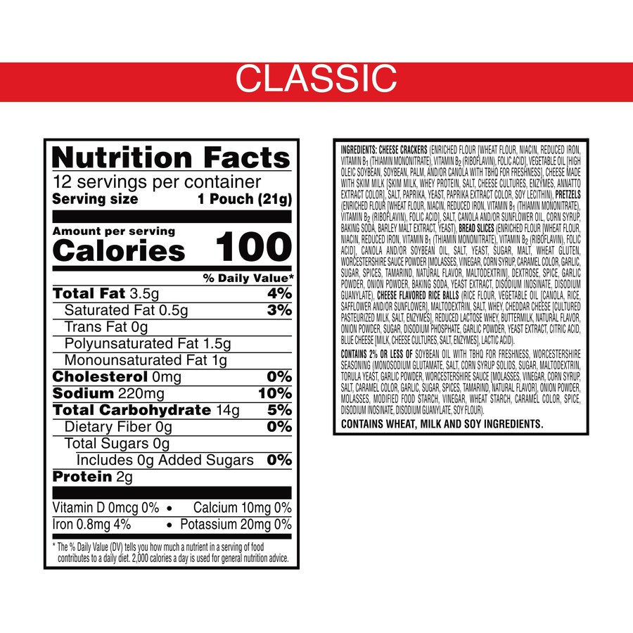 Kellanova Cheez-It 11720 Cheez-It Classic Snack Mix