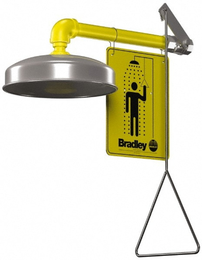 Bradley S19-120A Plumbed Drench Showers; Mount Type: Horizontal ; Maximum Flow Rate: 22.0 ; Standards: ANSI Z358.1