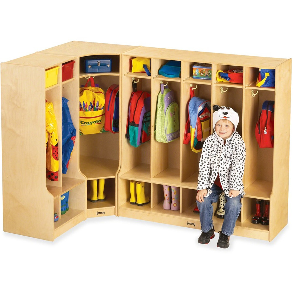 Jonti-Craft, Inc Jonti-Craft 4682JC Jonti-Craft Rainbow Accents 2 Section Sitting Step Coat Locker