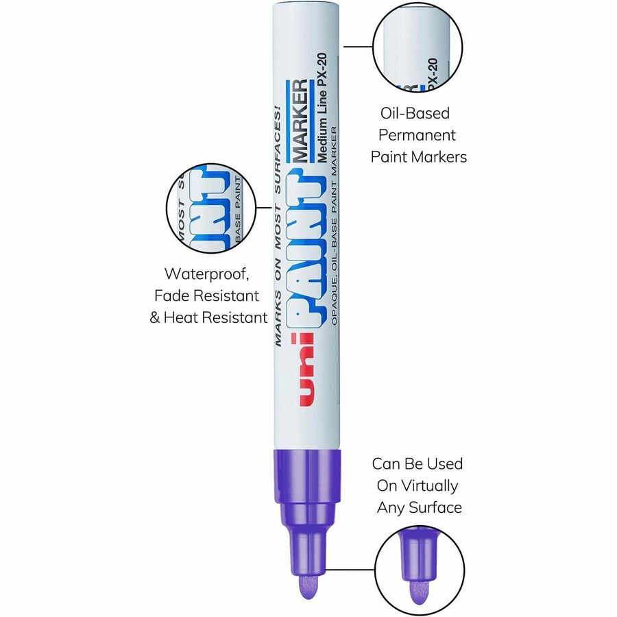 uni-ball Corporation uniball? 63606DZ uni&reg; uni-Paint PX-20 Oil-Based Marker