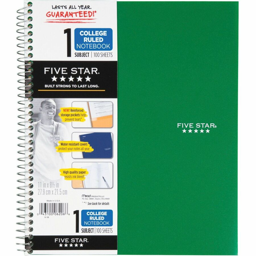 ACCO Brands Corporation Five Star 06206 Five Star Wirebound Notebooks