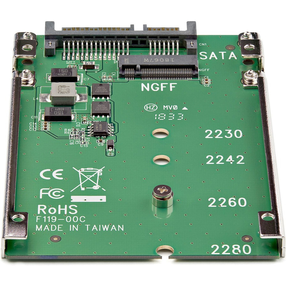 StarTech.com SAT32M225 StarTech.com M.2 SATA SSD to 2.5in SATA Adapter Converter