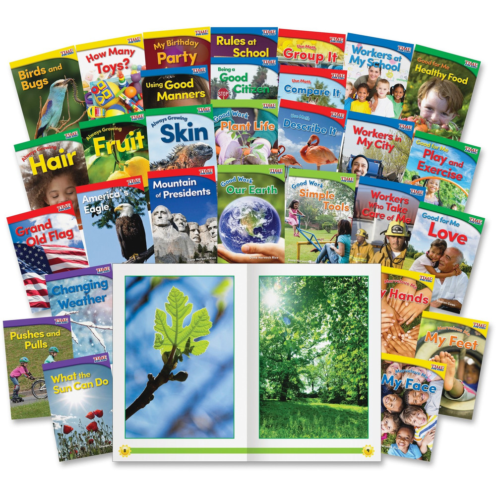 Shell Education 24703 Shell Education Education TIME For Kids Kindergarten Text Set Printed Book