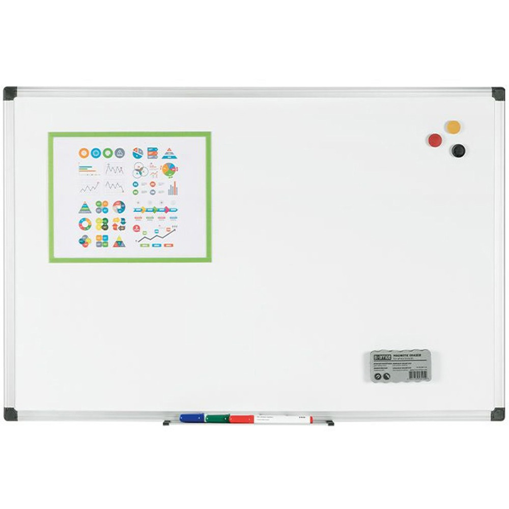 Bi-silque S.A Bi-silque CR1201170MV Bi-silque Porcelain Magnetic Dry Erase Board