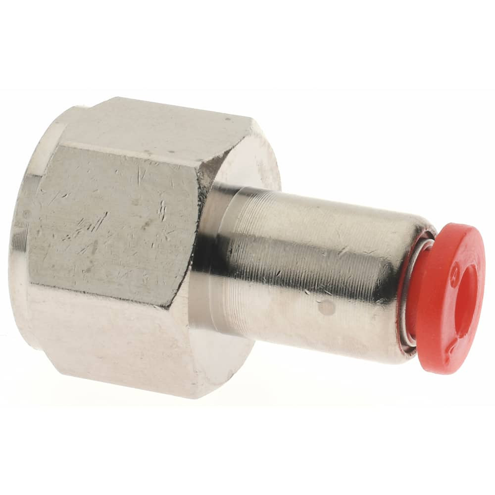 Norgren C02260428 Push-To-Connect Tube to Female & Tube to Female BSPP Tube Fitting: 1/4" Thread