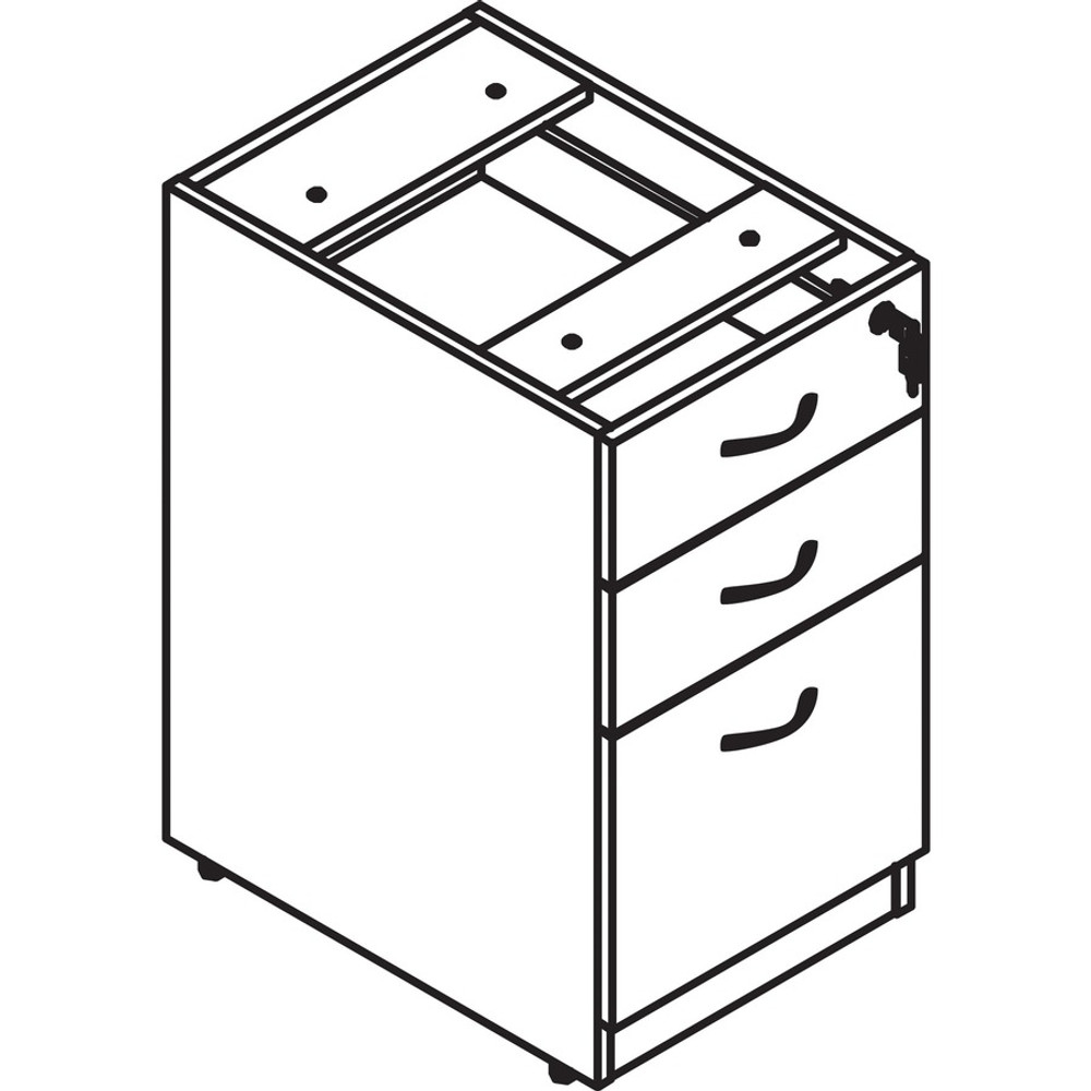 Lorell 69985 Lorell Essentials Series Box/Box/File Fixed File Cabinet