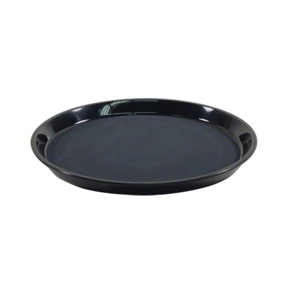 CARLISLE FOODSERVICE PRODUCTS, INC. 1100GL004 Carlisle GripLite Round Serving Tray, 11-1/4in, Black