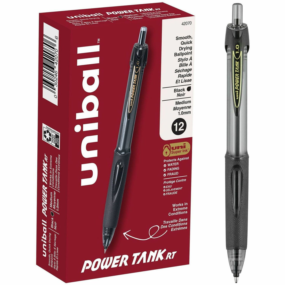 uni-ball Corporation uniball? 42070 uni&reg; Power Tank Retractable Ballpoint Pens