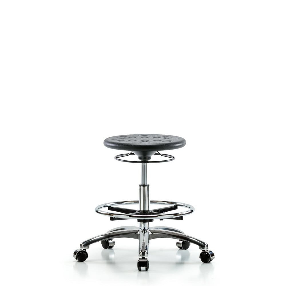 Blue Ridge Ergonomics MSC40099 Lab Stool: Polyurethane, 25" Seat Width, 25" Seat Depth