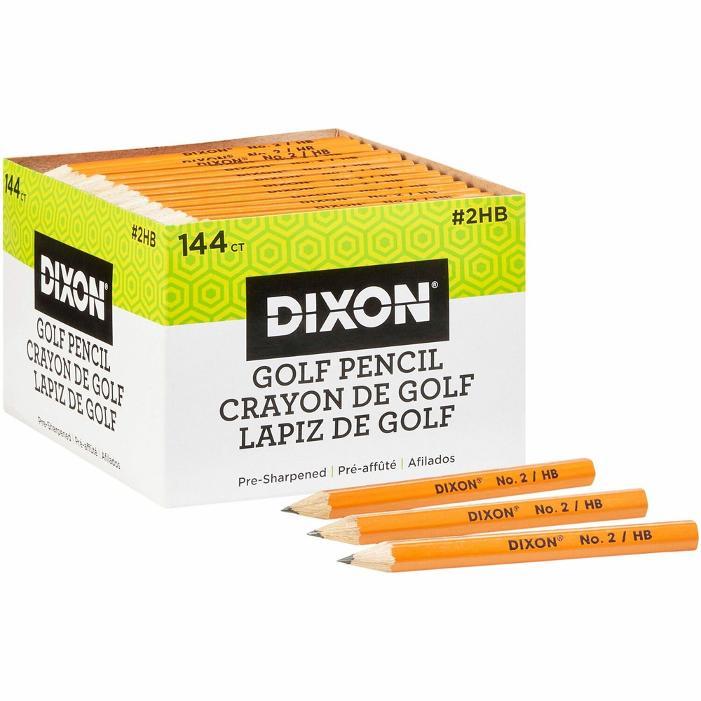 Dixon Ticonderoga Company Dixon 14998 Dixon Pre-sharpened Wood Golf Pencils