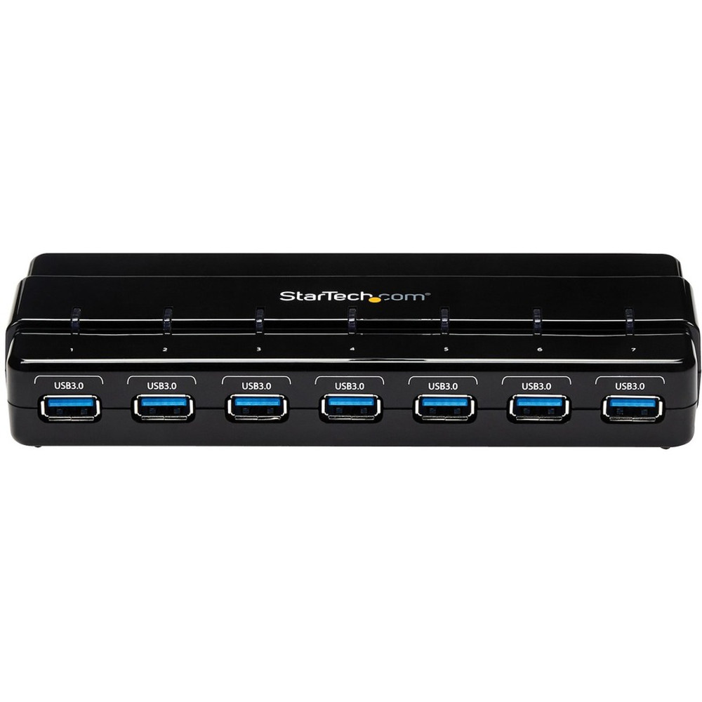 StarTech.com ST7300USB3B StarTech.com 7 Port SuperSpeed USB 3.0 Hub - 5Gbps - Desktop USB Hub with Power Adapter - Black