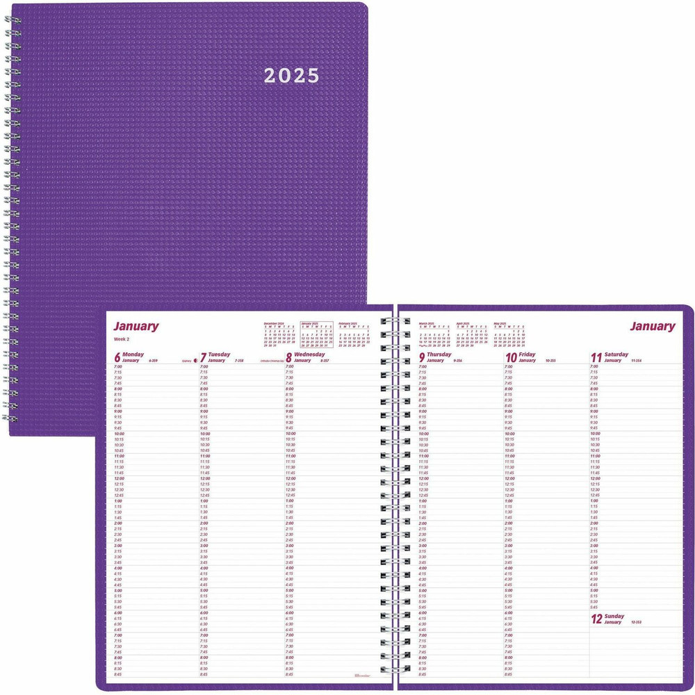 Dominion Blueline, Inc Brownline CB950VPUR Brownline DuraFlex Weekly Appointment Planner