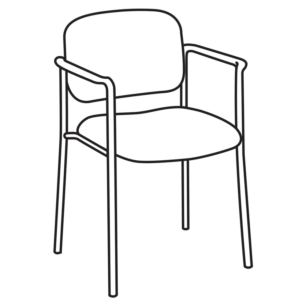 The HON Company HON VL616VA19 HON Scatter Stacking Guest Chair