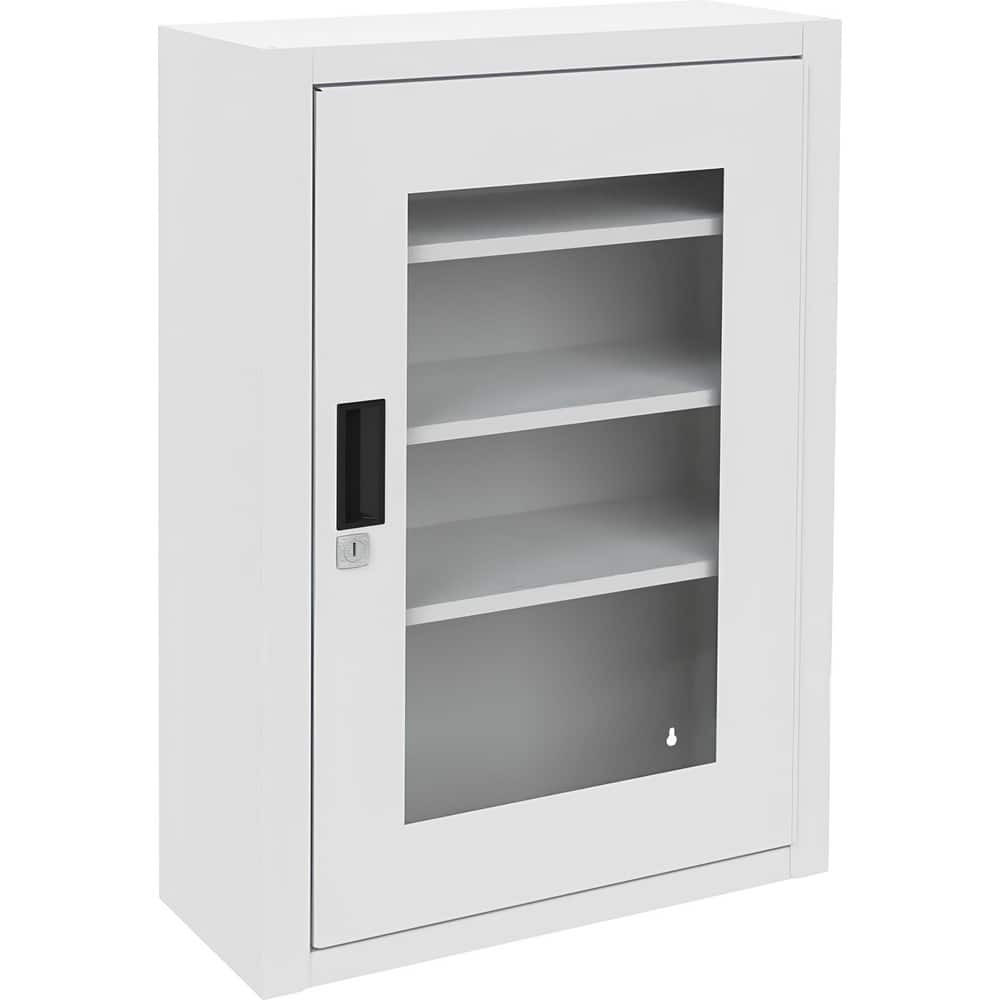 Durham 519-43-PD Empty First Aid Cabinets & Cases; Product Type: Medical Cabinet ; Material: Steel ; Mount Type: Wall ; Overall Height: 27in ; Overall Width: 18-1/16in ; Overall Depth: 8-1/8in