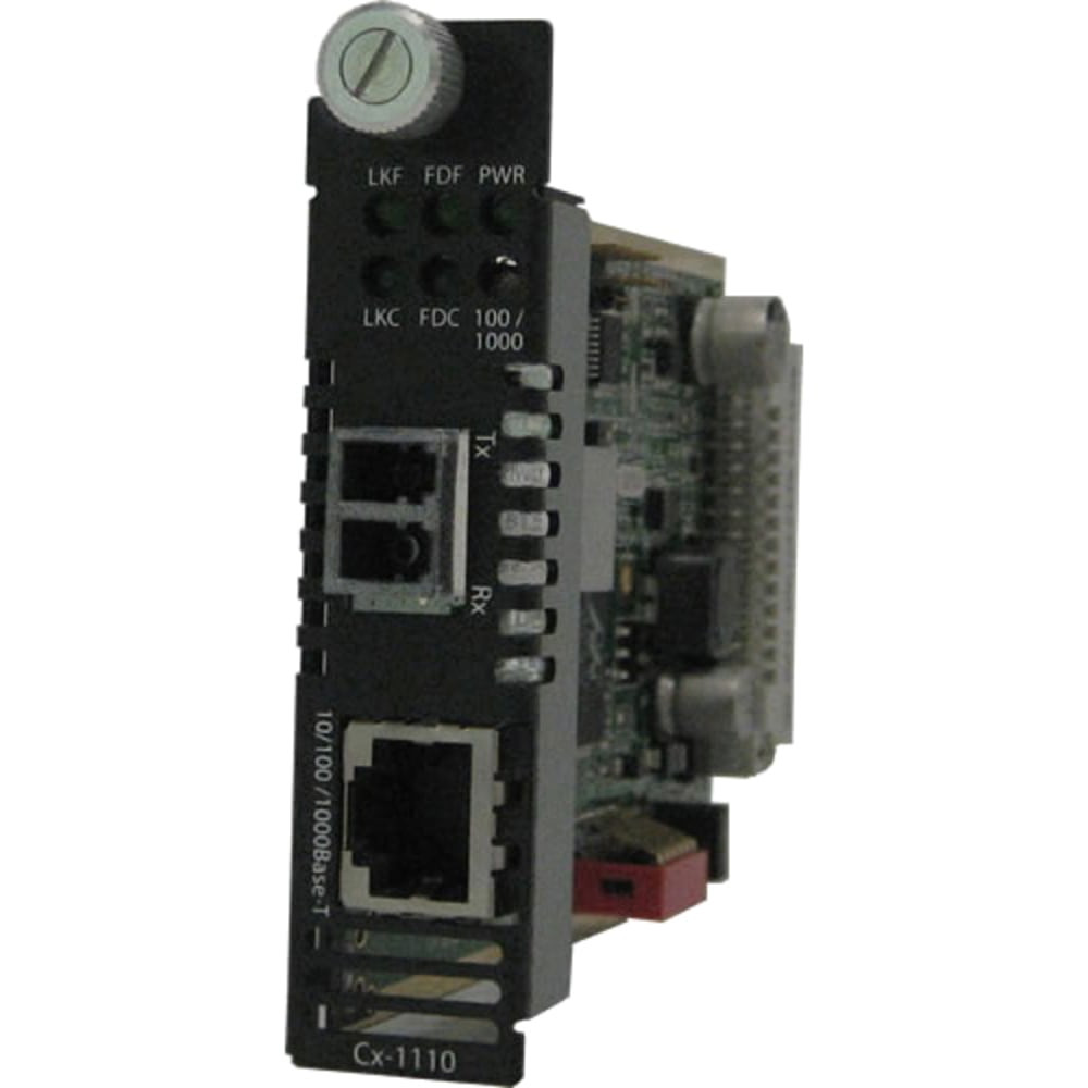 PERLE SYSTEMS Perle 05051660  C-1110-S2LC70 Media Converter - 1 x Network (RJ-45) - 1 x LC Ports - DuplexLC Port - 1000Base-ZX, 10/100/1000Base-T - 43.50 Mile - Internal