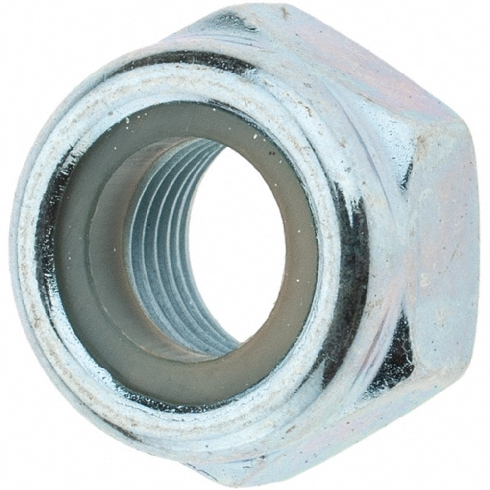 Value Collection 41762 Hex Lock Nut: Insert, Nylon Insert, Grade Class 8 Steel, Zinc-Plated