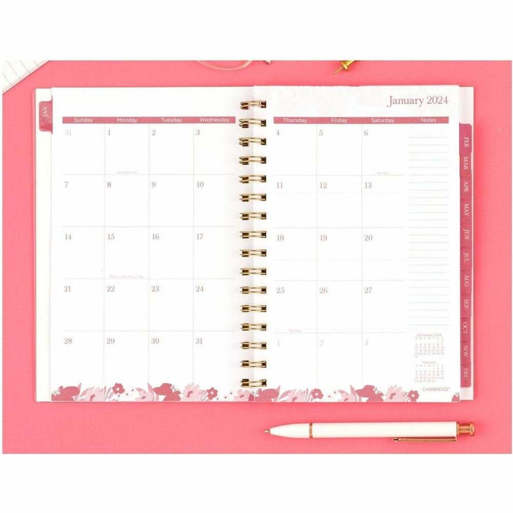 ACCO Brands Corporation Cambridge 1681200 Cambridge Thicket Weekly/Monthly Planner