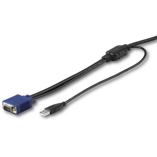 StarTech.com RKCONSUV6 StarTech.com 6 ft. (1.8 m) USB KVM Cable for StarTech.com Rackmount Consoles - VGA and USB KVM Console Cable (RKCONSUV6)